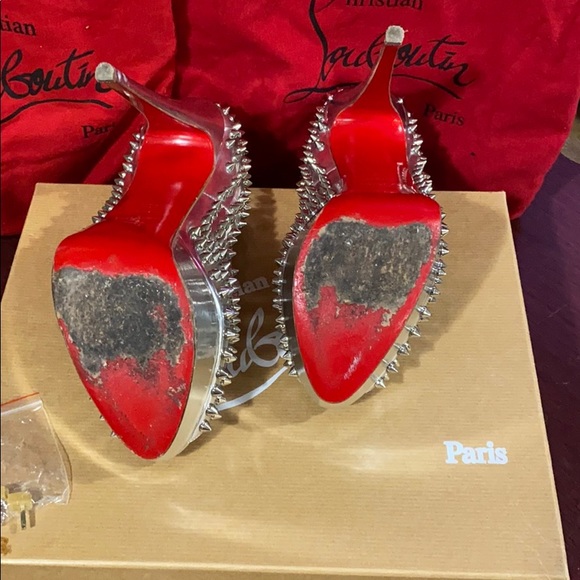 Christian Louboutin Lady Peep Spikes 150mm - Picture 5 of 10